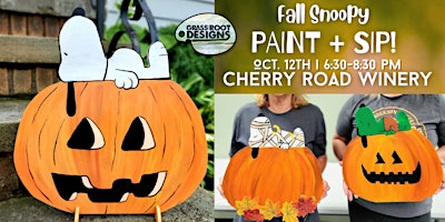 Fall Snoopy Paint + Sip at Cherry Road Winery
