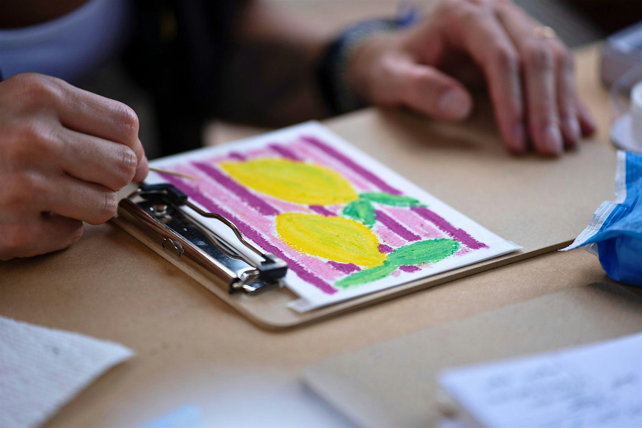 Oil Pastel + Snail Mail Crafts (Holidays Edition)