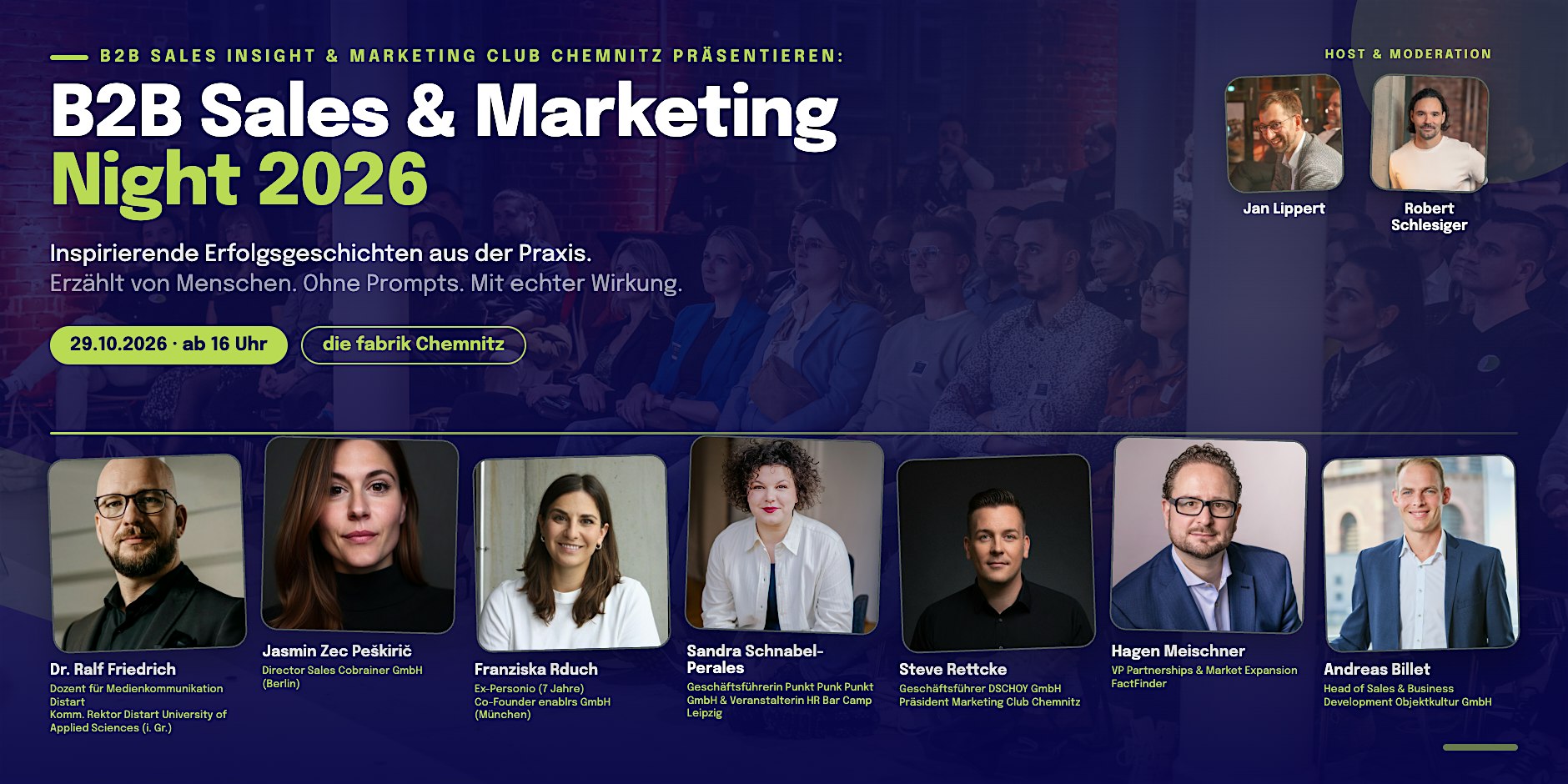 B2B Sales & Marketing Night Chemnitz 2026