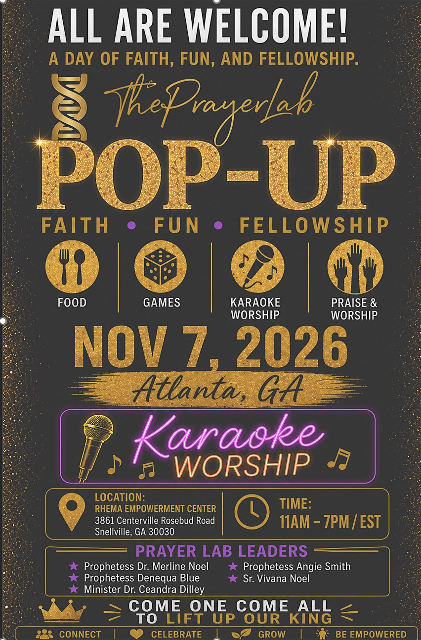 THE PRAYER LAB POP UP EVENT