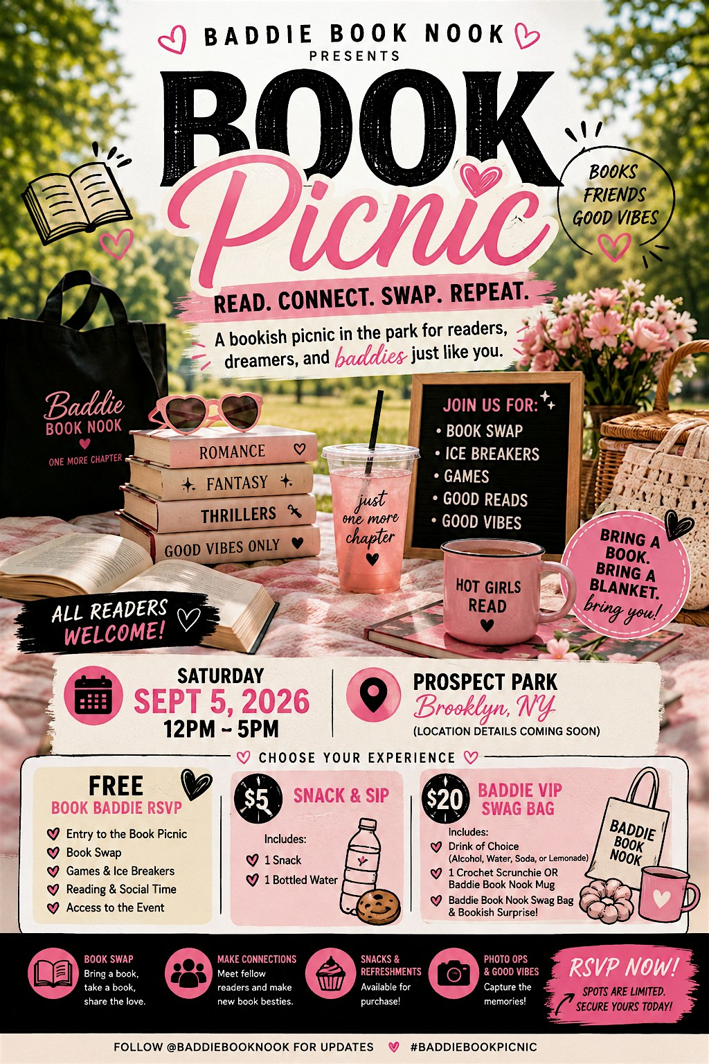 Baddie Book Picnic