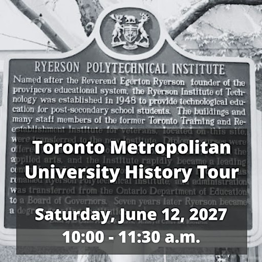 ExperienceTO: Toronto Metropolitan University History Tour