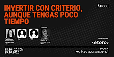 Invertir con criterio, aunque tengas poco tiempo