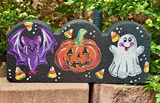 Halloween Characters Brick Painting at Locavore Beer Works!