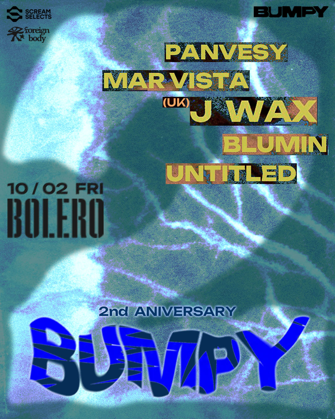 Bolero: BUMPY 2nd ANNIVERSARY x J Wax (UK)