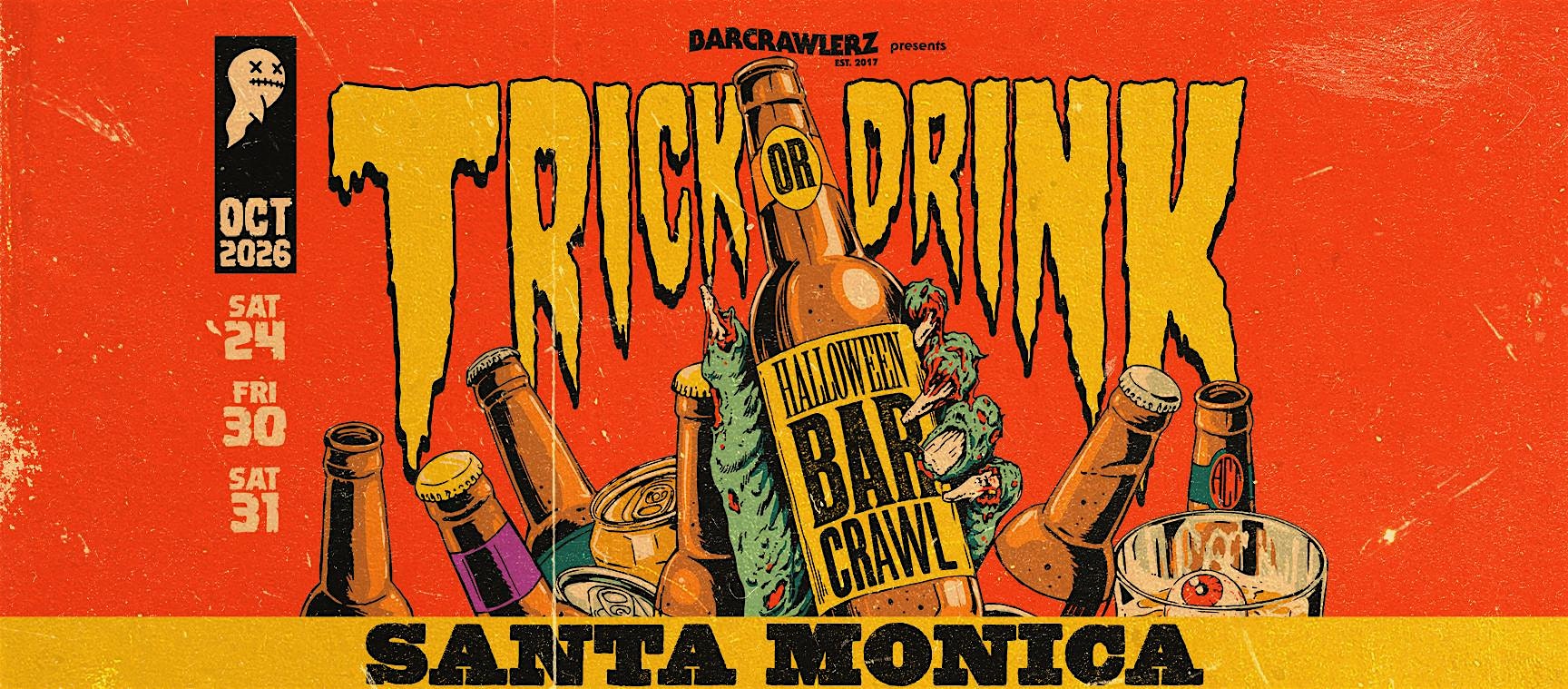 Trick or Drink: Santa Monica Halloween Bar Crawl (3 Days)