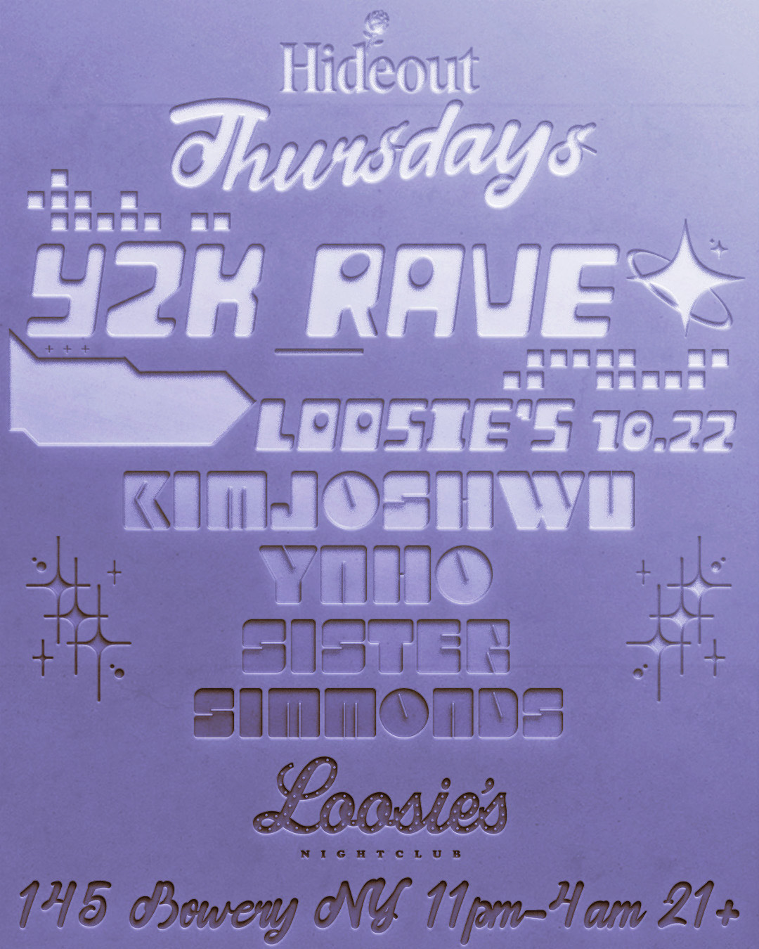 Hideout Y2K Rave at Loosie’s