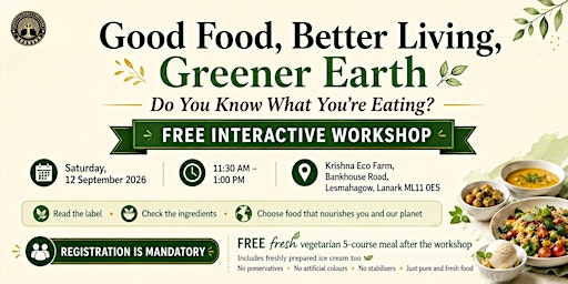 Good Food, Better Living, Greener Earth