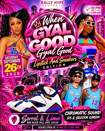 REGGAE & DANCEHALL PARTY BOSTON | LIPSTICK & SNEAKERS