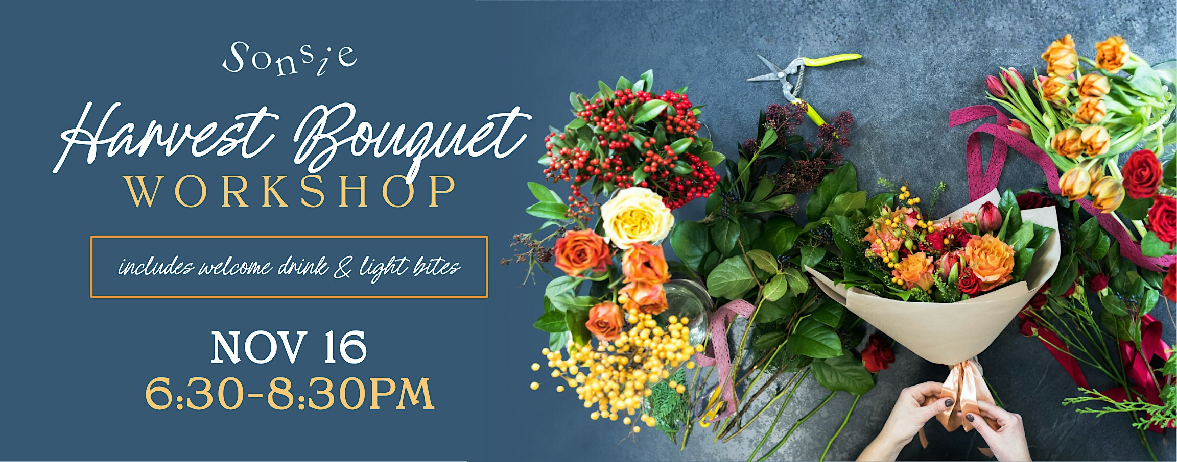 Create Your Own Harvest Flower Bouquet at Sonsie