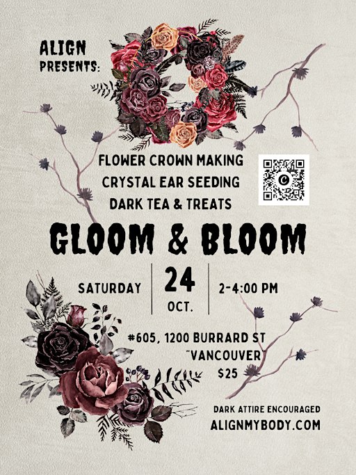 Vancouver Halloween Rituals: Flower Crown Making & Dark Tea