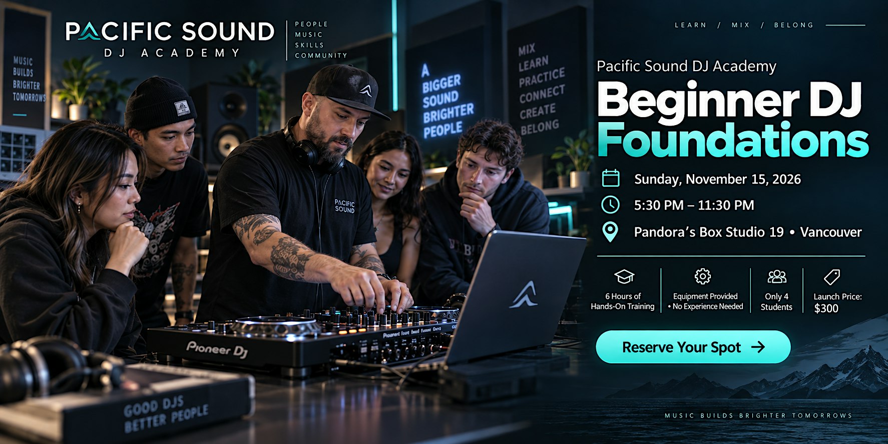 Beginner DJ Course Vancouver – Pacific Sound DJ Academy