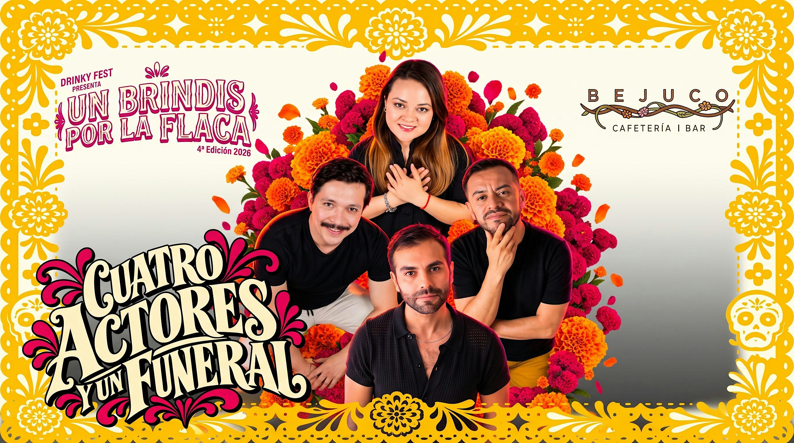 Cuatro actores y un funeral