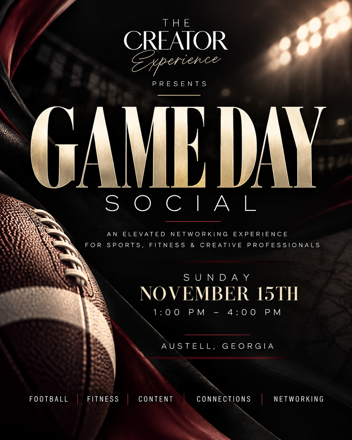 The Creator Experience presents The Game Day Social
