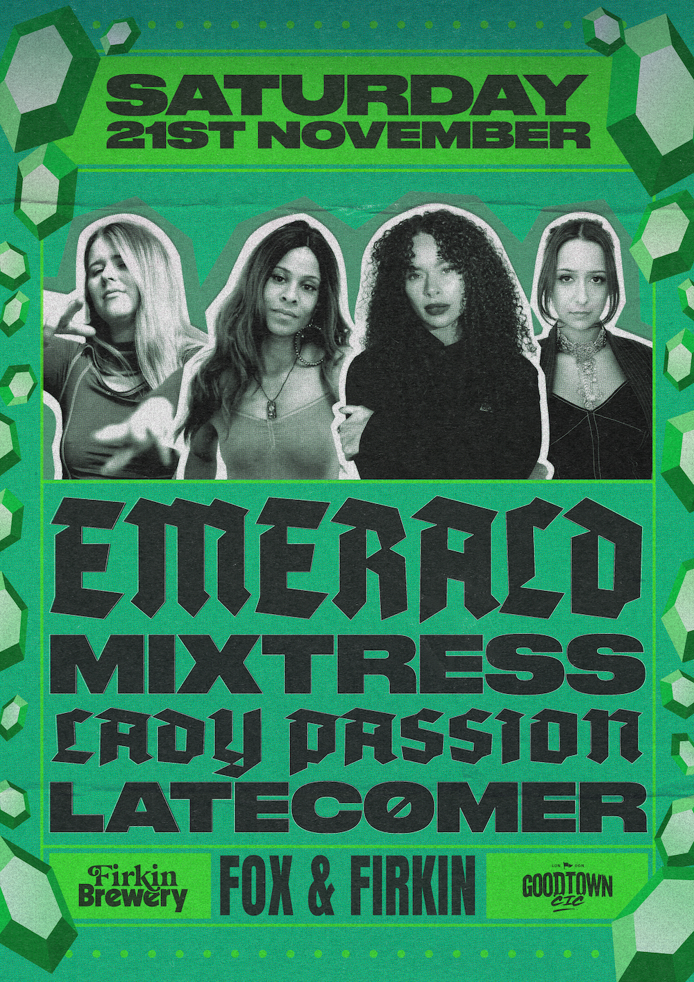 Emerald, mixtress, Lady Passion, Latecomer