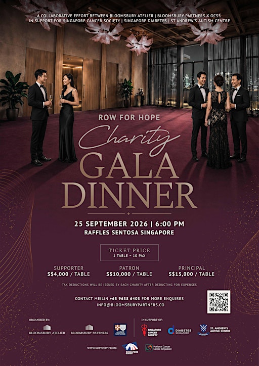 Row for Hope Charity Gala Dinner 2026