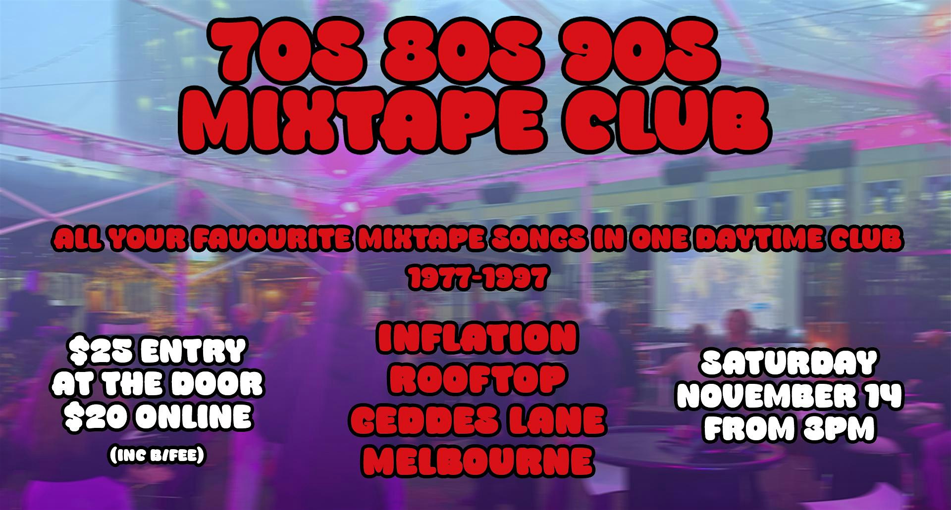 70s 80s 90s Mixtape Club - Party Music & Chart Hits. Daytime.