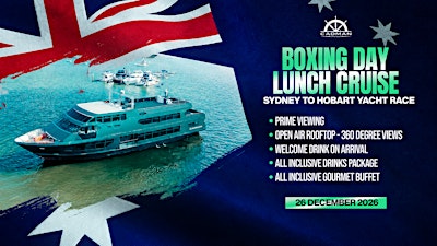 Cadman Cruises | Boxing Day Lunch Cruise | All Inclusive