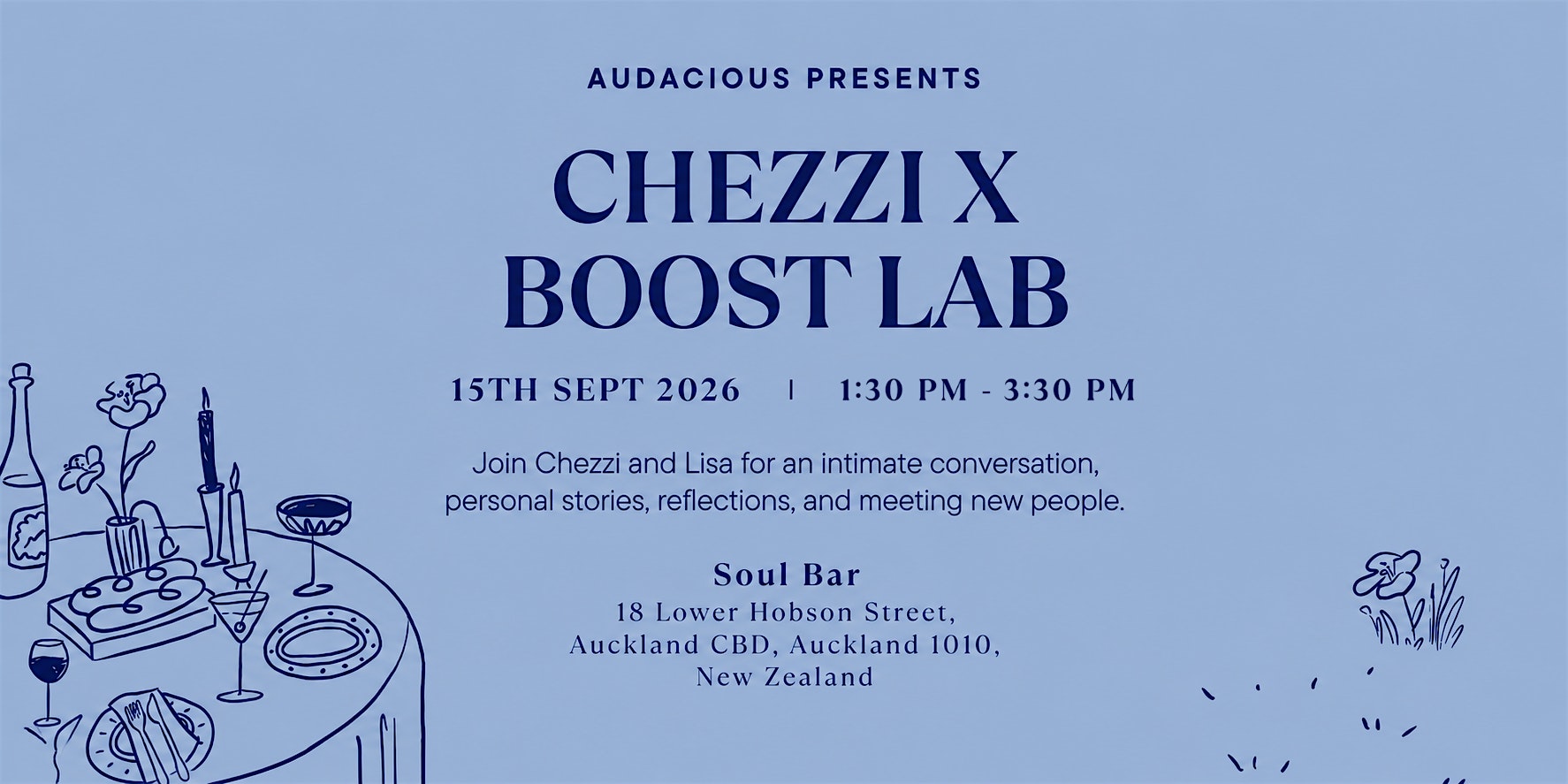 Audacious presents: BOOST LAB x CHEZZI DENYER