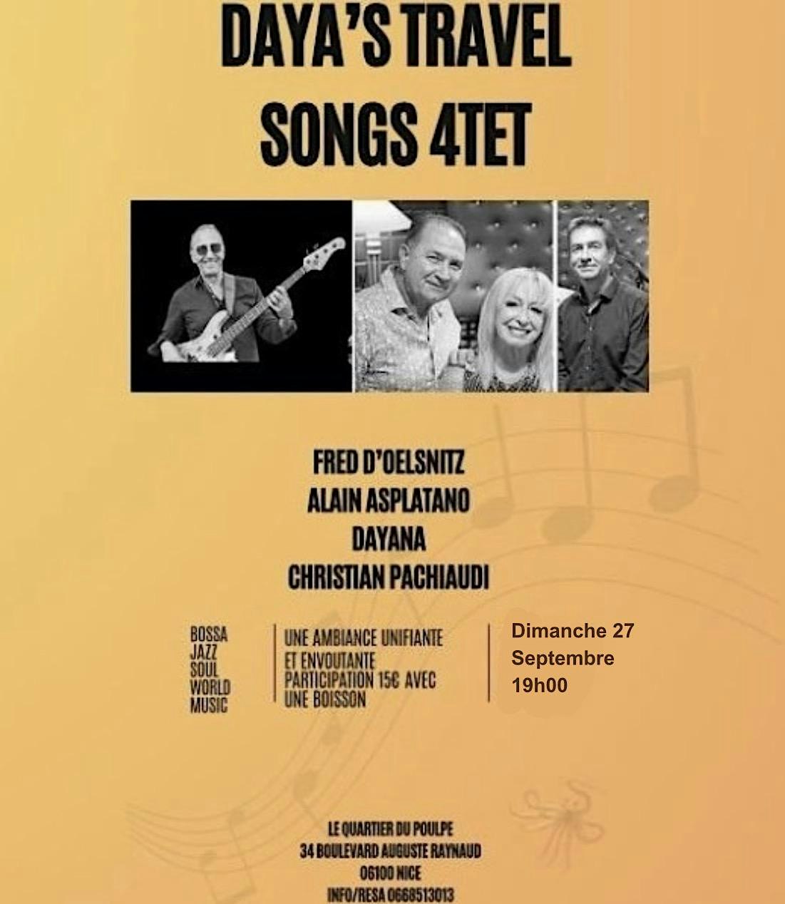 DAYA'S TRAVEL SONGS 4TET 27.9.