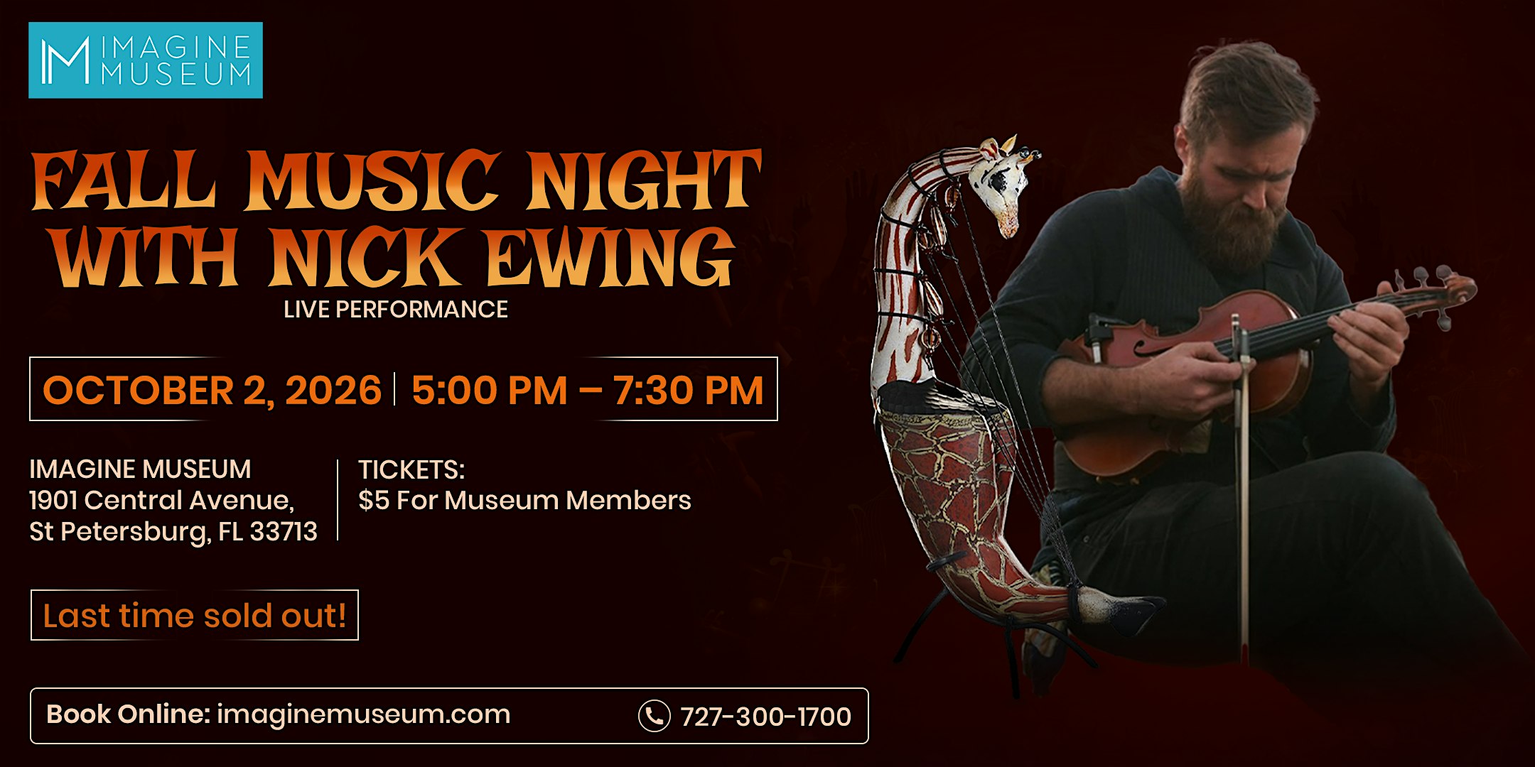 Fall Music Night with Nick Ewing