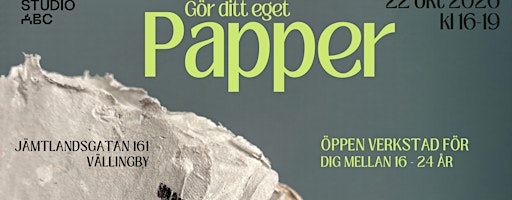 Öppen verkstad – Gör ditt eget papper