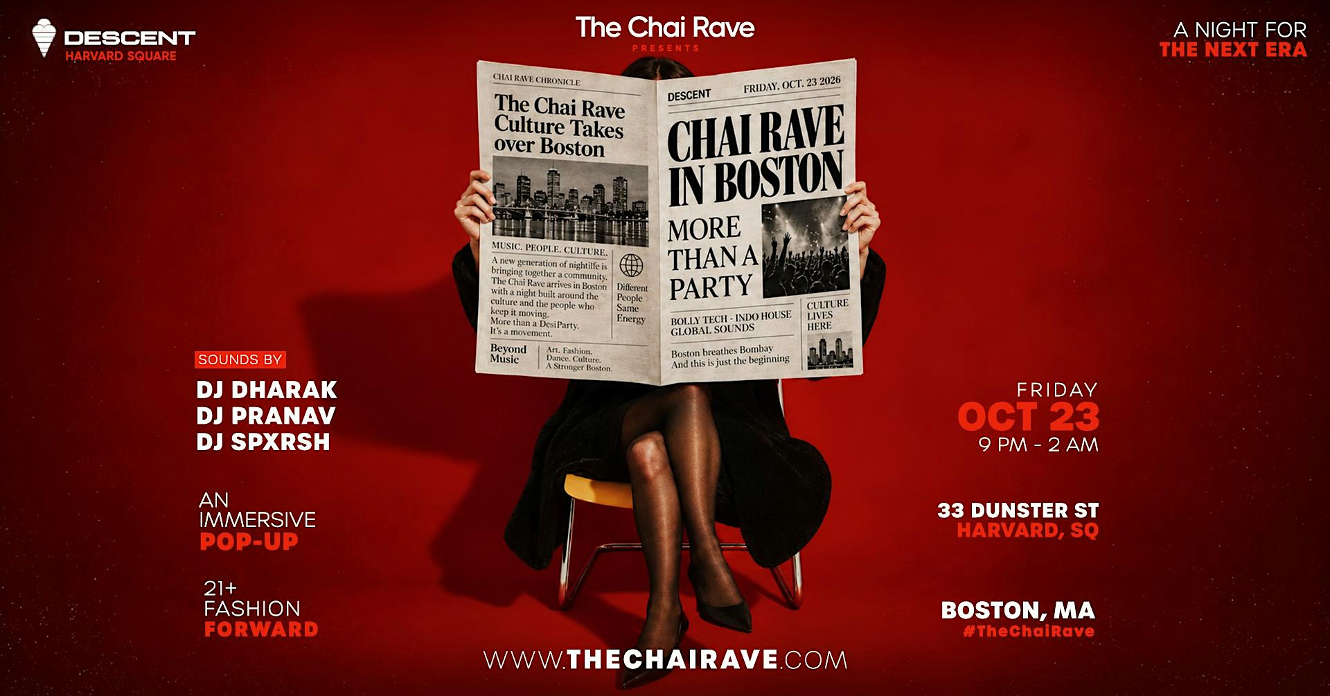 THE CHAI RAVE : A Night for the Next Era @ Descent Boston