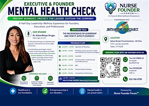 Executive & Founder Mental Health Check Workshop
