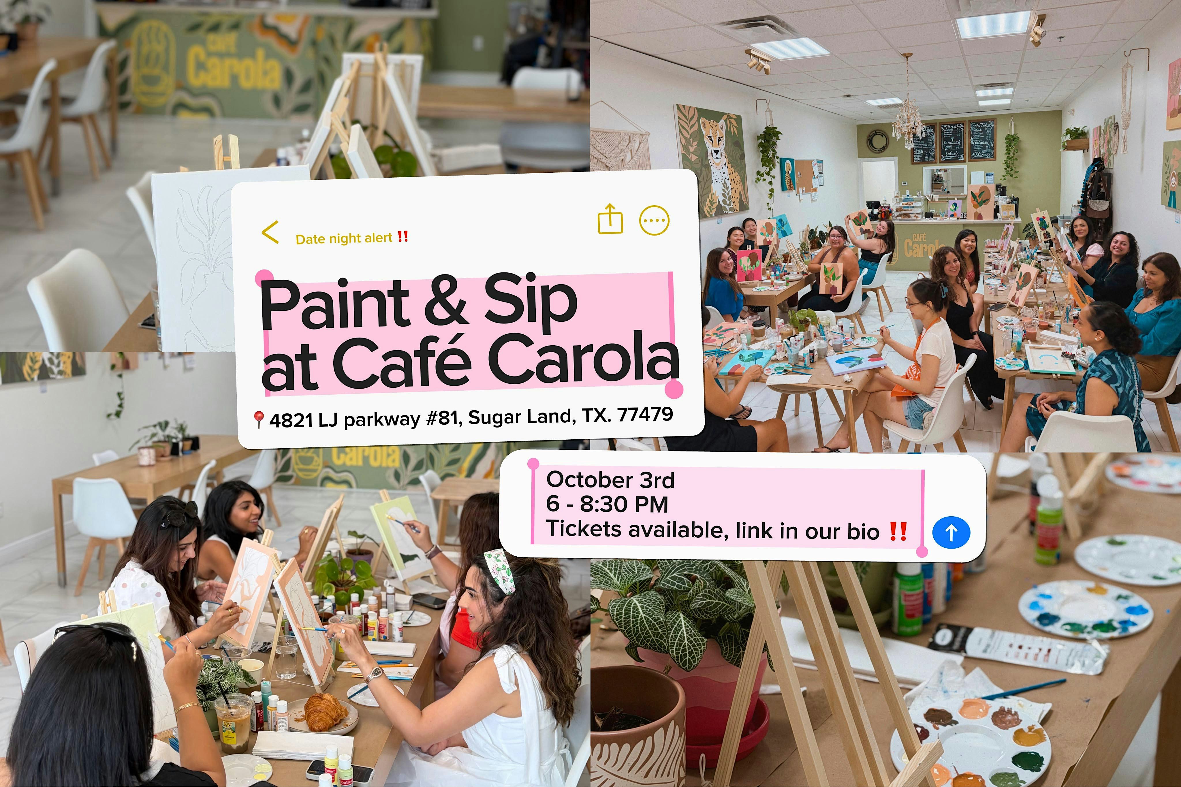 Paint & Sip at Cafe Carola