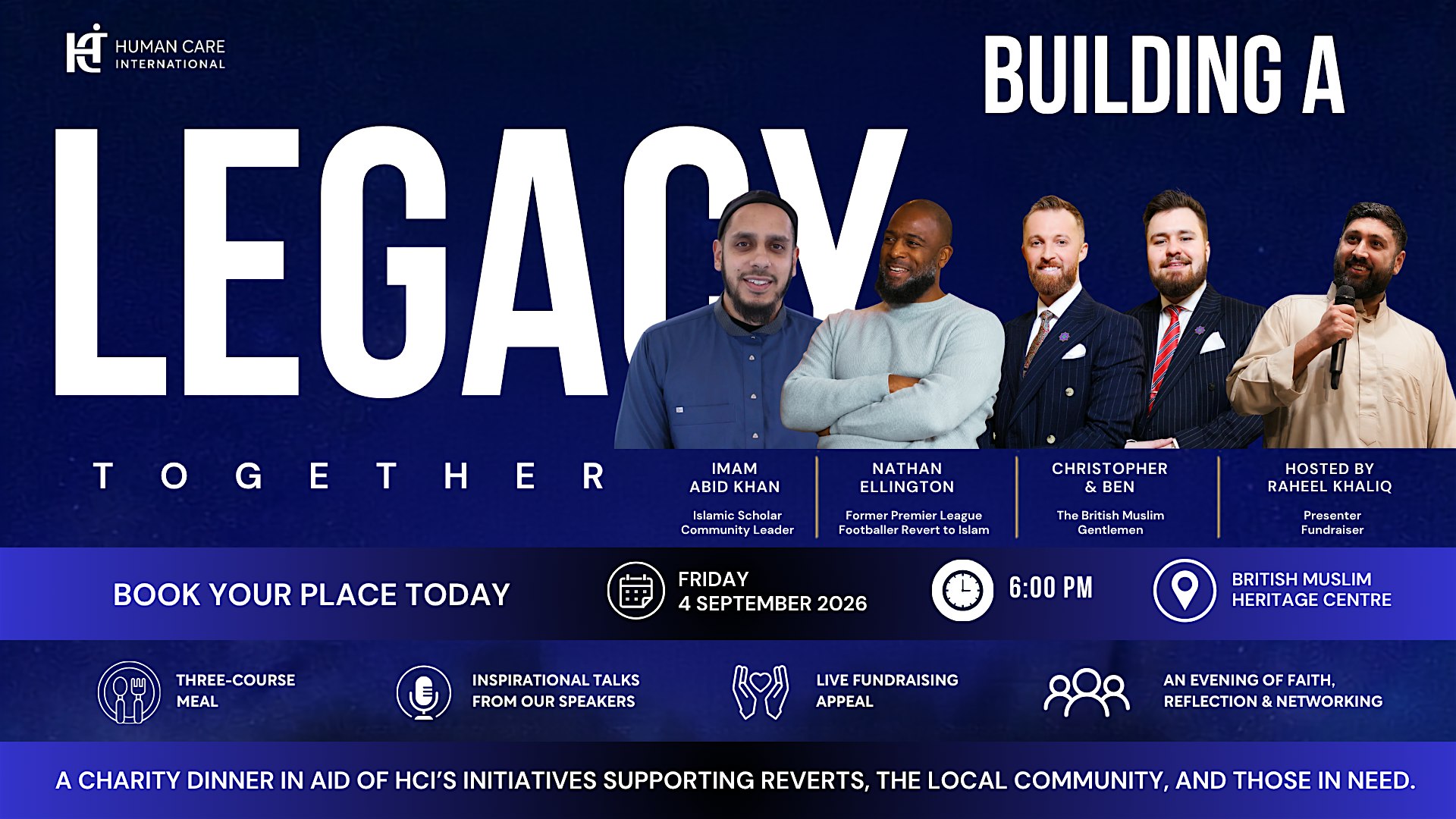 Building a Legacy: HCI Charity Dinner