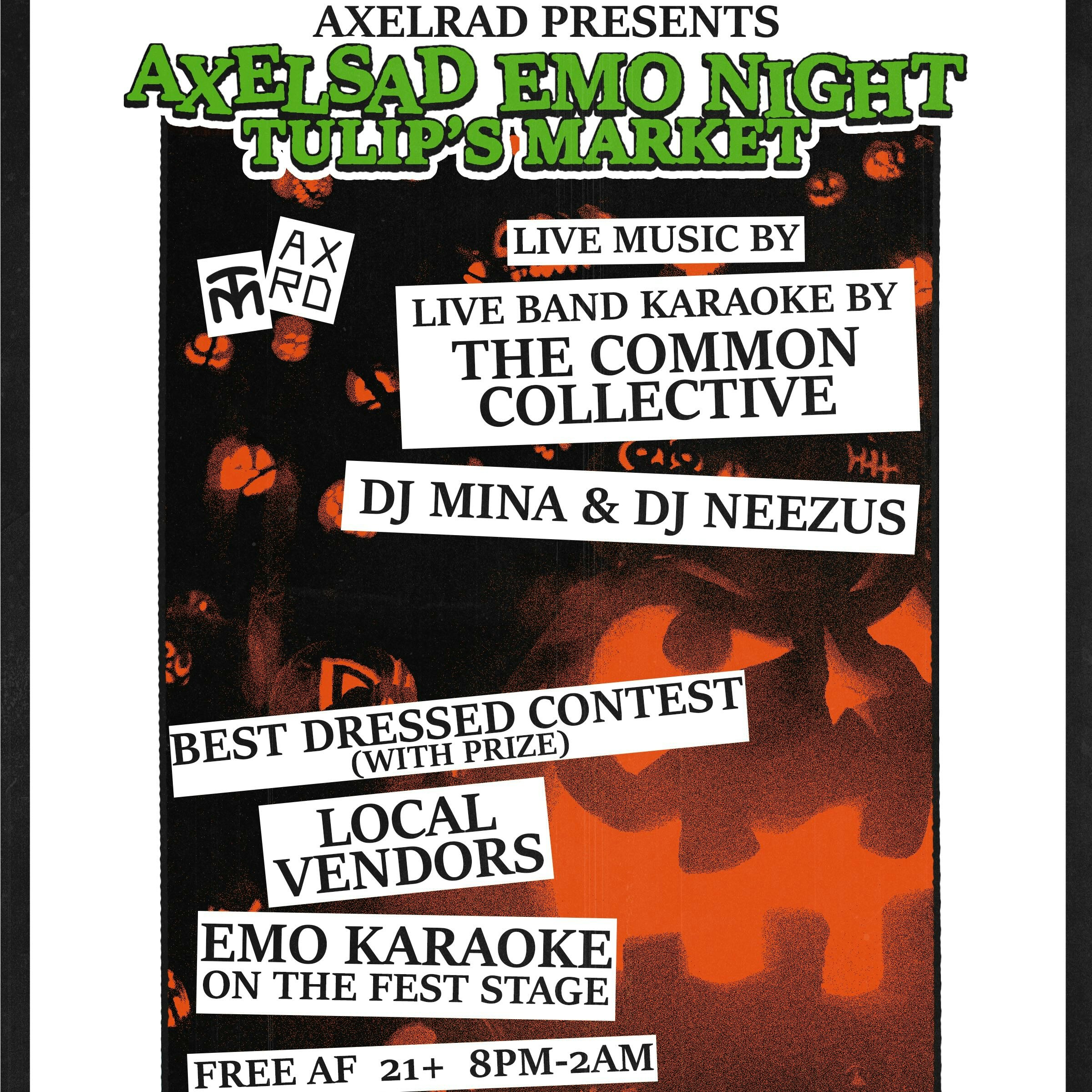 AXELSAD Emo Night: LIVE BAND KARAOKE + MORE