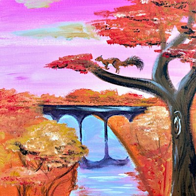 Sip & Paint at Tinto Lounge, Gloucester Rd,  Bristol - "Leaf by Leap"