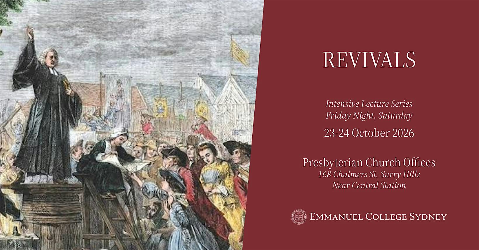 Revivals | Intensive Lecture Series