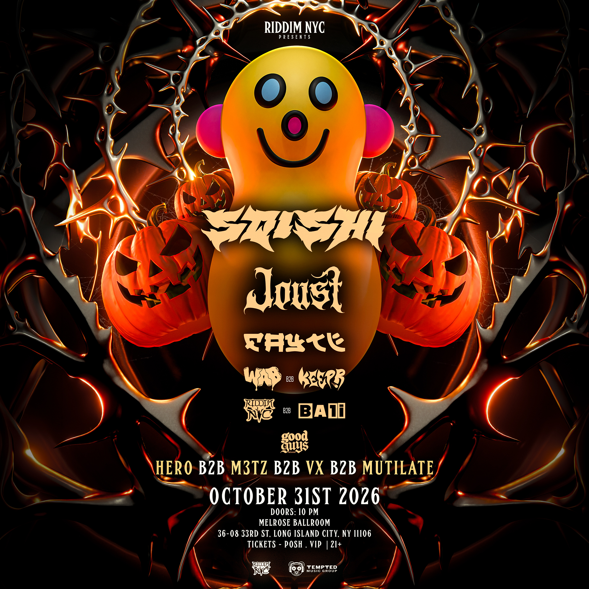Sqishi Halloween at Melrose Ballroom