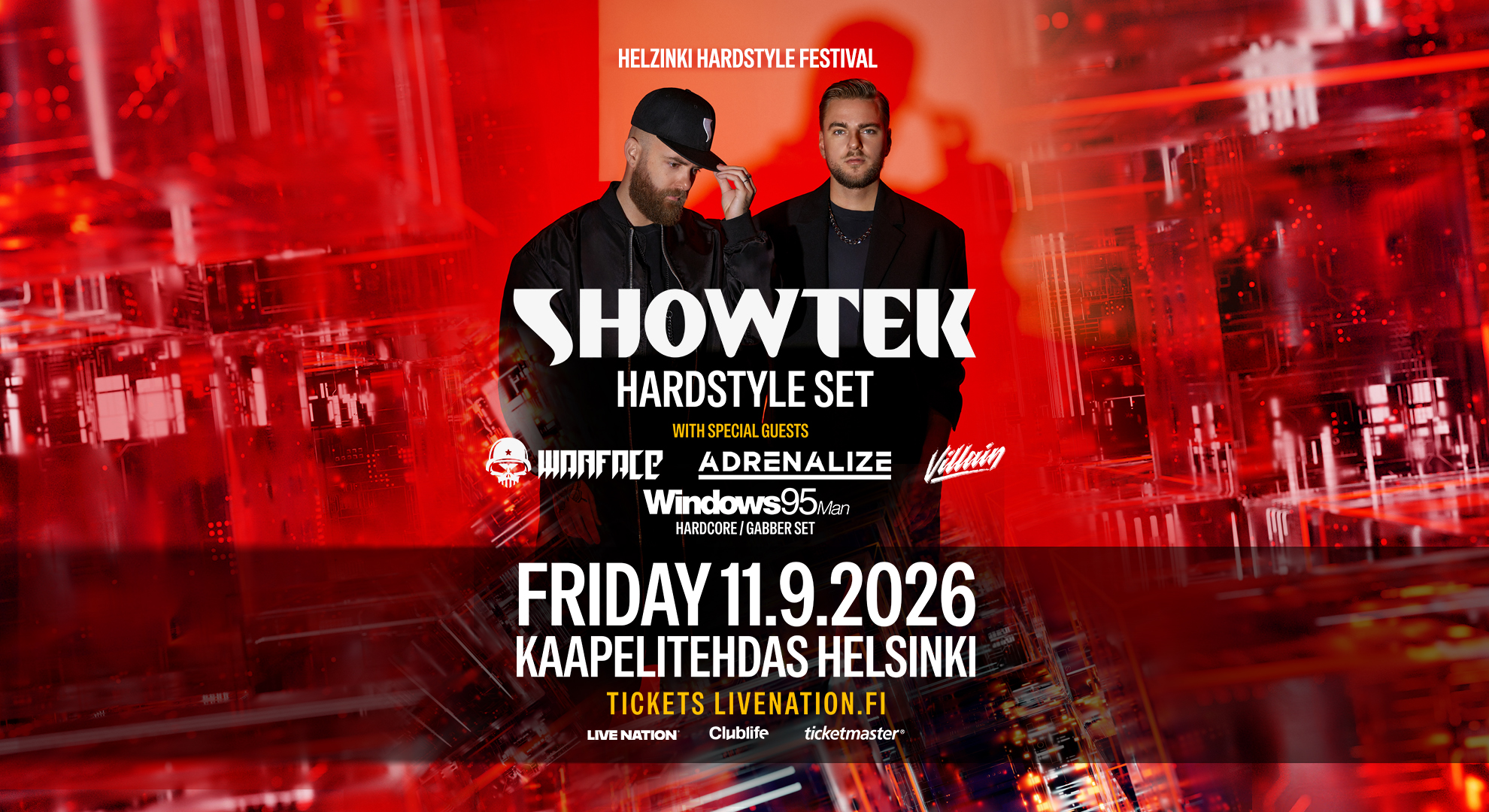Helzinki Hardstyle Festival 2026 presents: Showtek (Hardstyle Set)