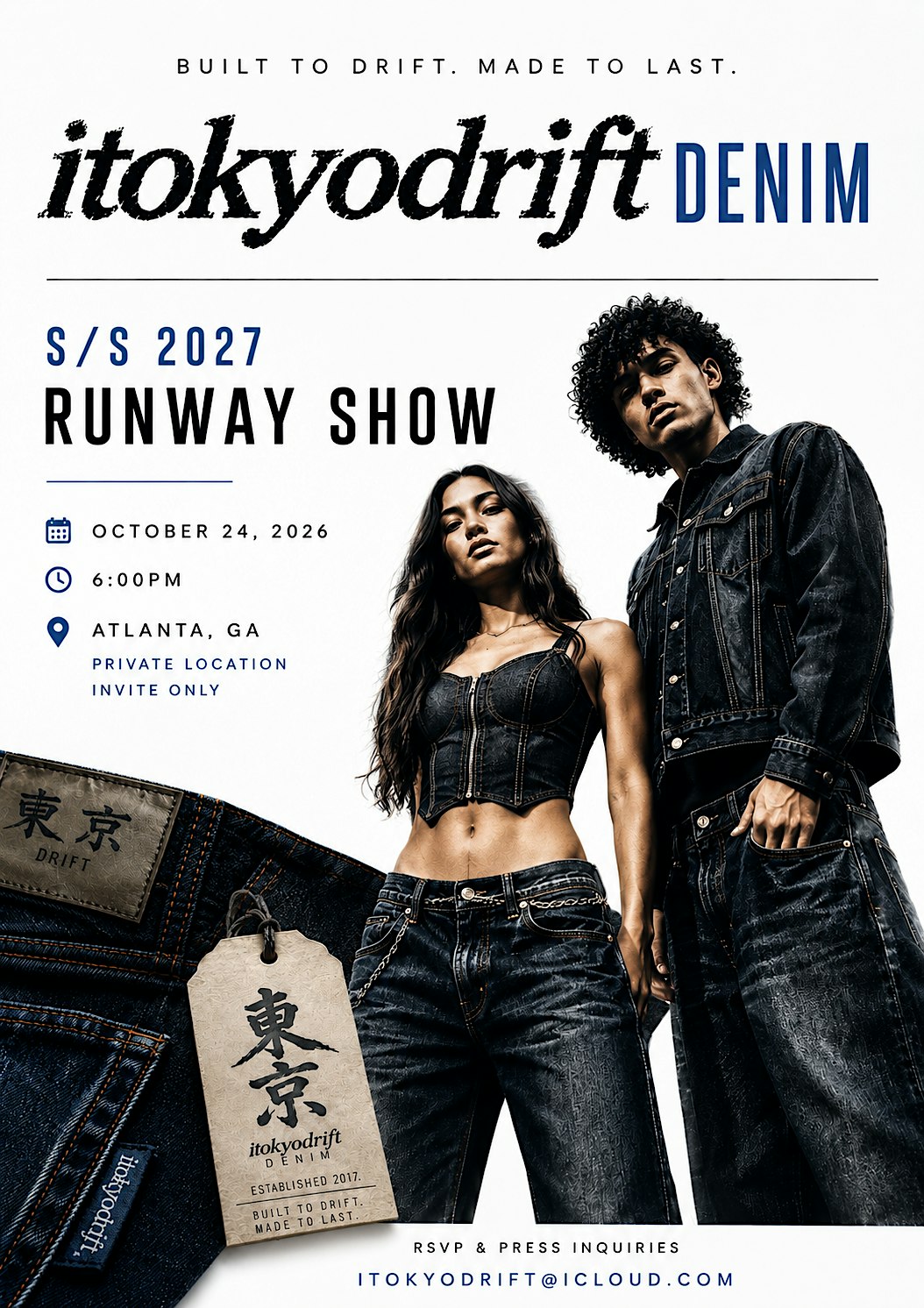 itokyodriftDEN|M Presents: #DR|FT Collection S/S 2027 Runway Show