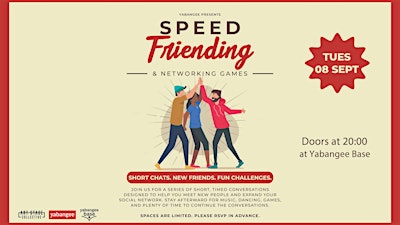 Speed Friending & Networking Games Night
