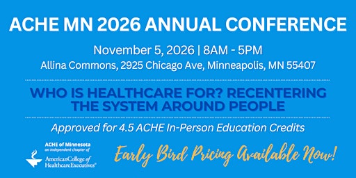 ACHE MN 2026 Annual Conference