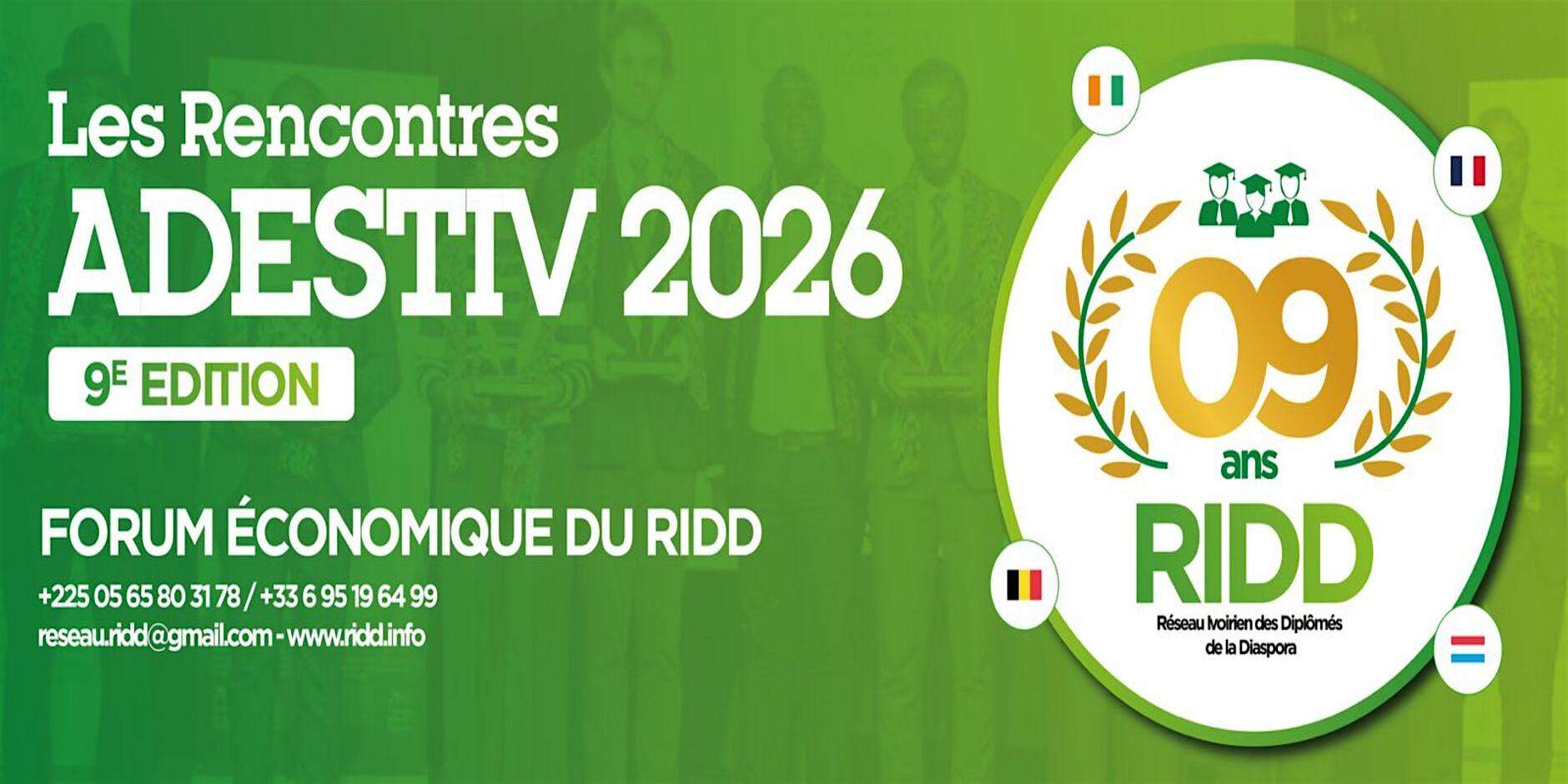 DINER INSTITUTIONNEL POUR RENCONTRES ADESTIV 2026 - 9ème édition