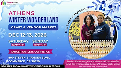 Athens Winter Wonderland Craft and Vendor Market