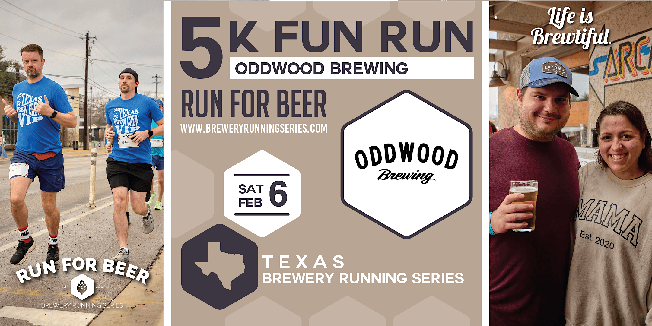 5k Beer Run x Oddwood Brewing | TX Brewery Running Series