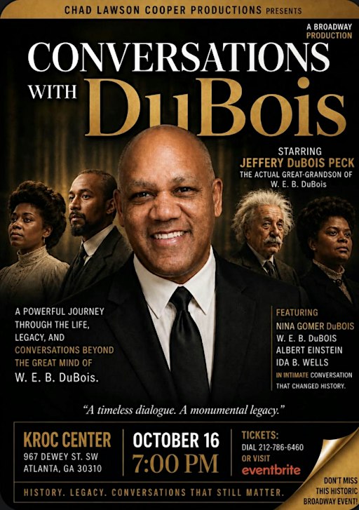 Chad Lawson Cooper’s “Conversations with DuBois” Touring off-broadway play