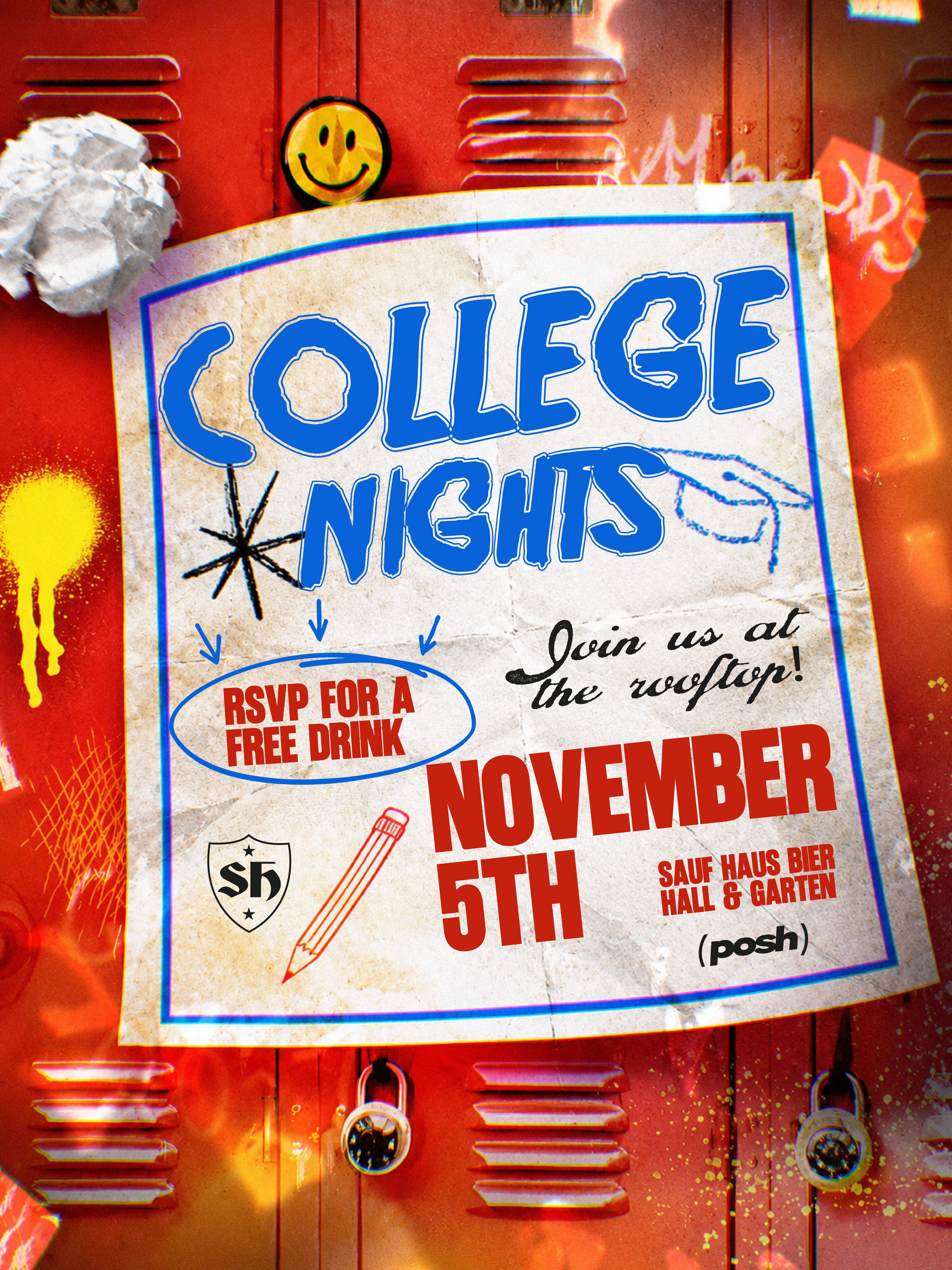 COLLEGE NIGHTS X SAUF HAUS
