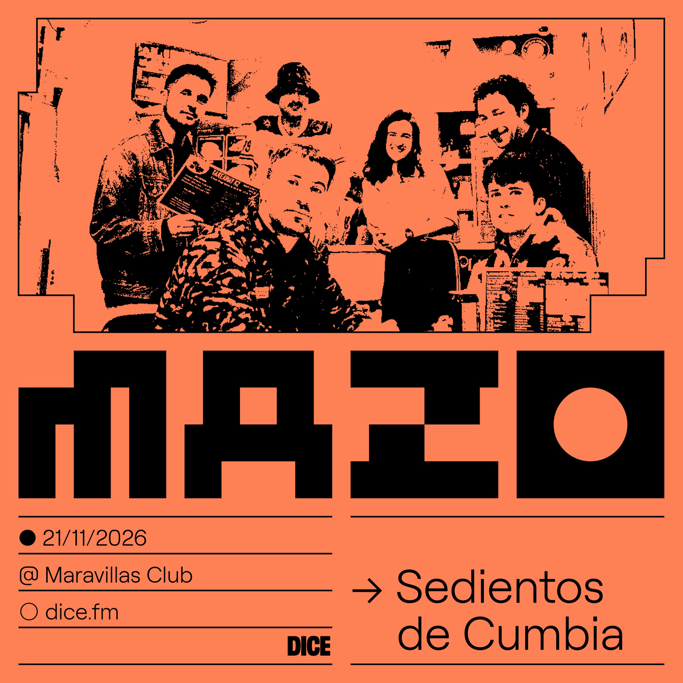 Sedientos de Cumbia en MAZO