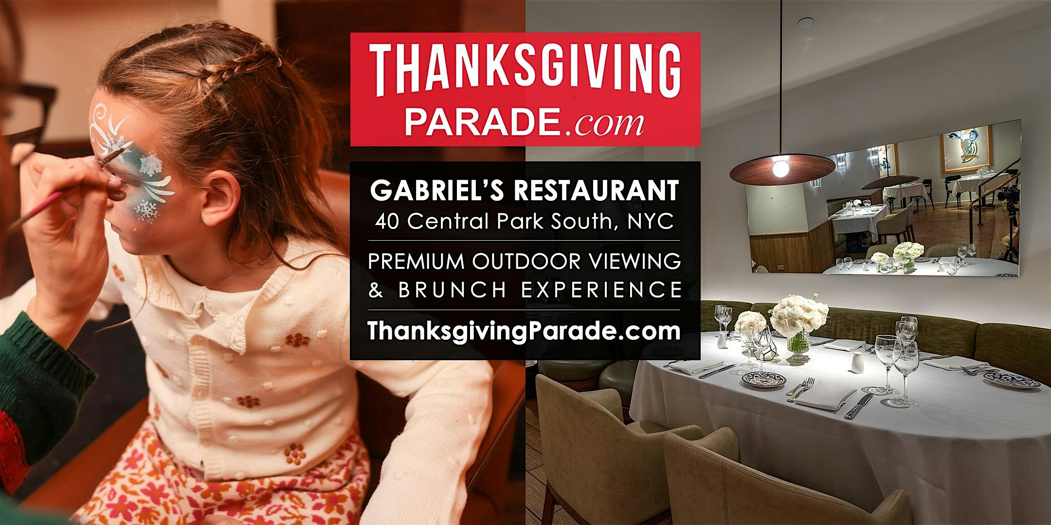 NYC Thanksgiving Day Parade Viewing Brunch at GABRIEL'S RESTAURANT 2026
