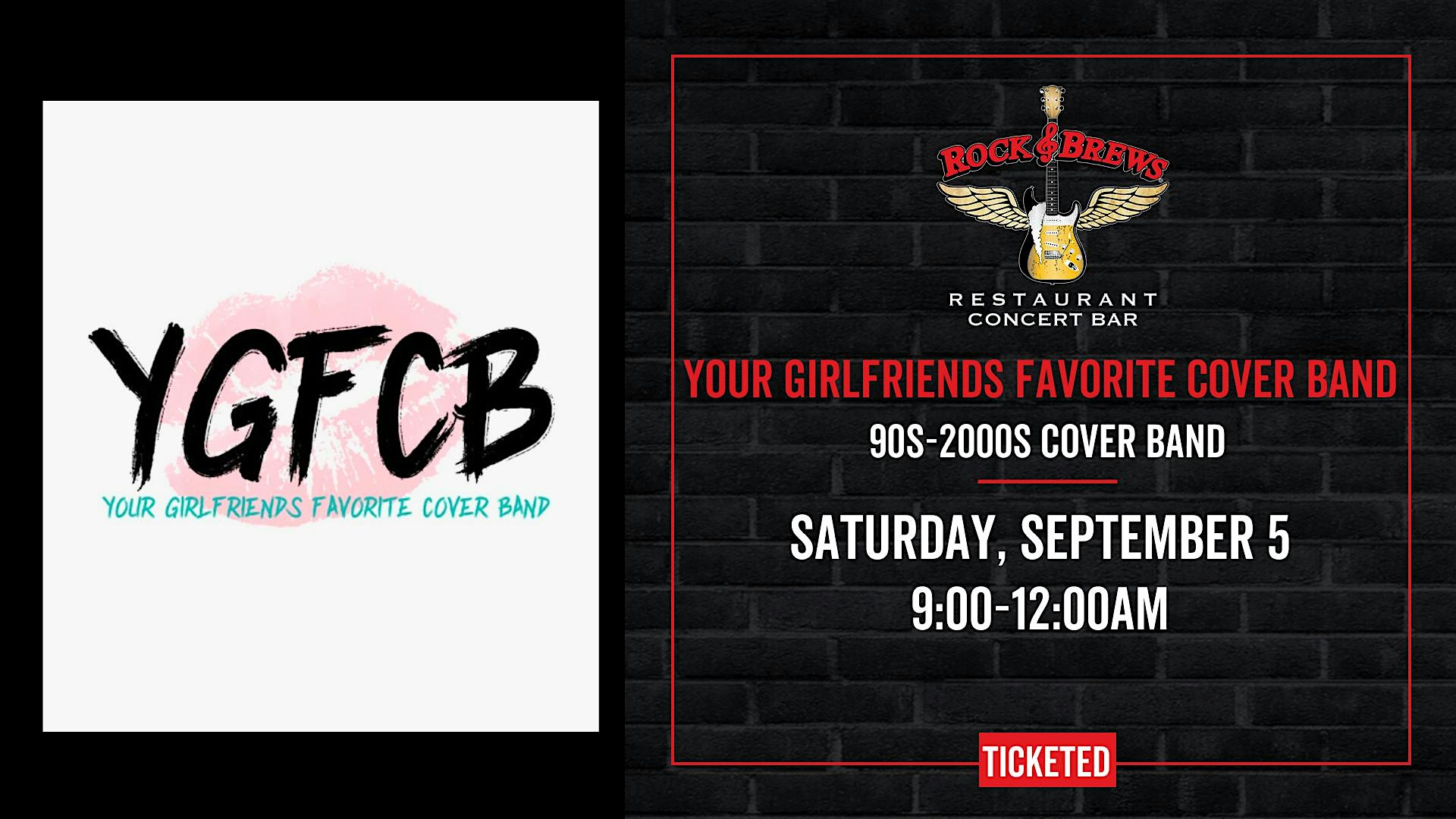 YOUR GIRLFRIEND'S FAVORITE COVER BAND @ Rock & Brews Royal Oak