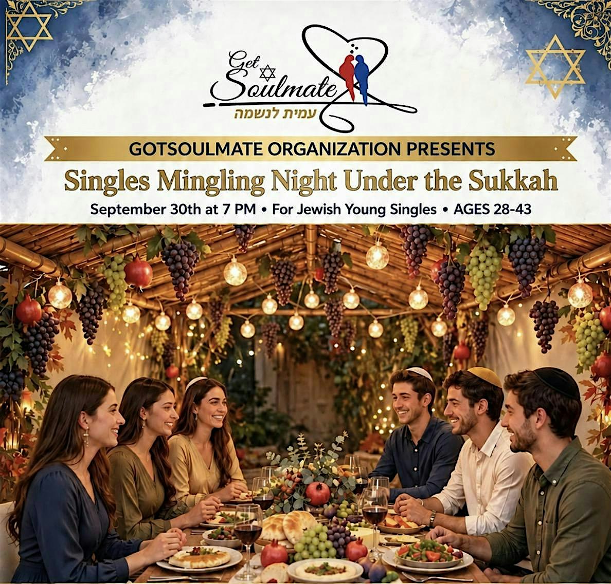 Jewish Singles Mingling Night Under the Sukkah