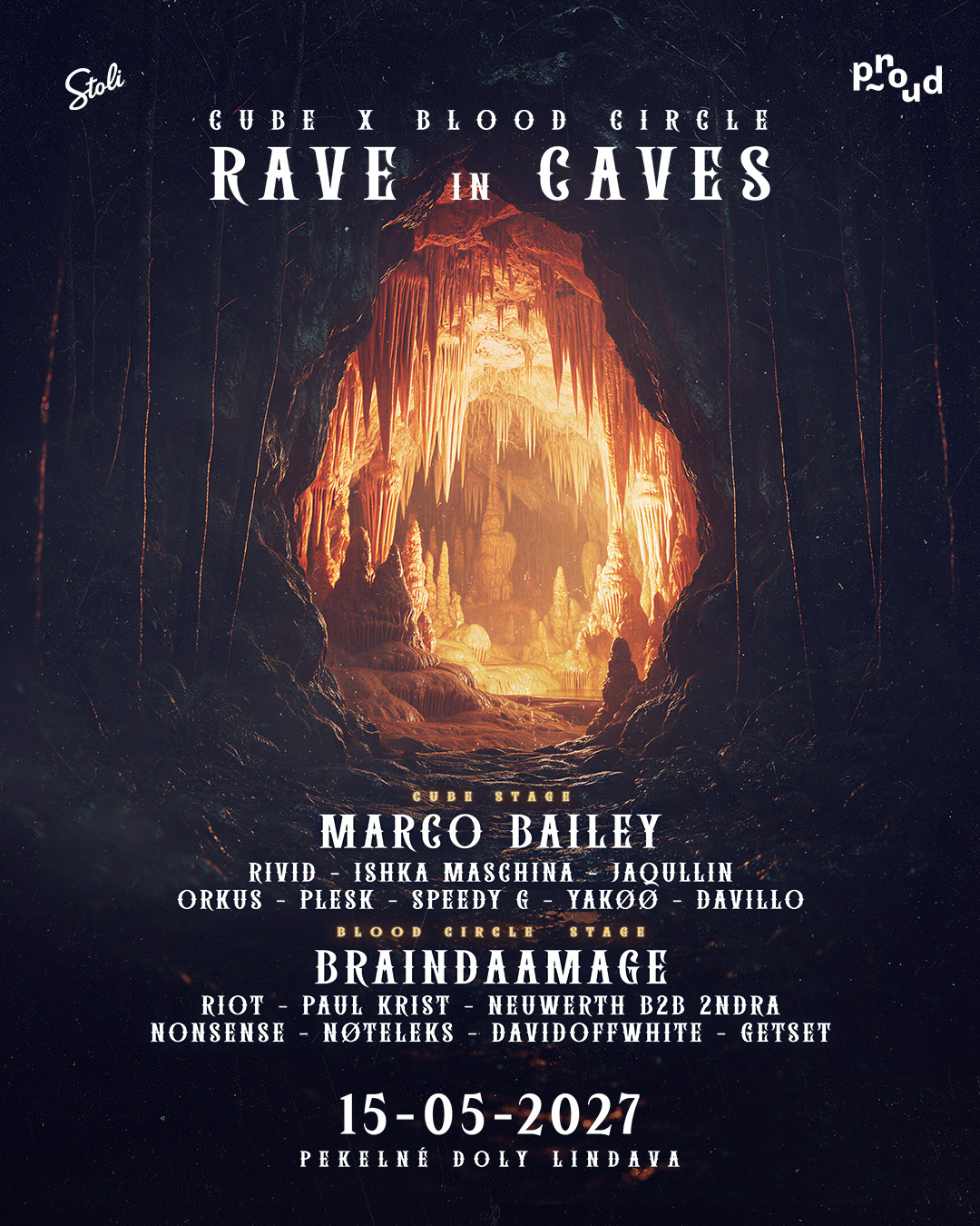 Blood Circle x Cube RAVE IN CAVES