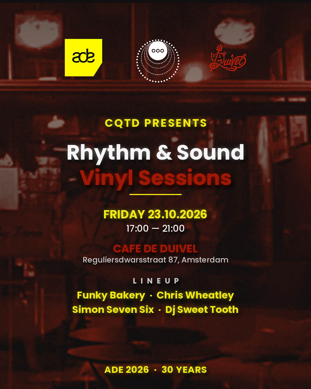 CQTD presents Rhythm & Sound ADE30