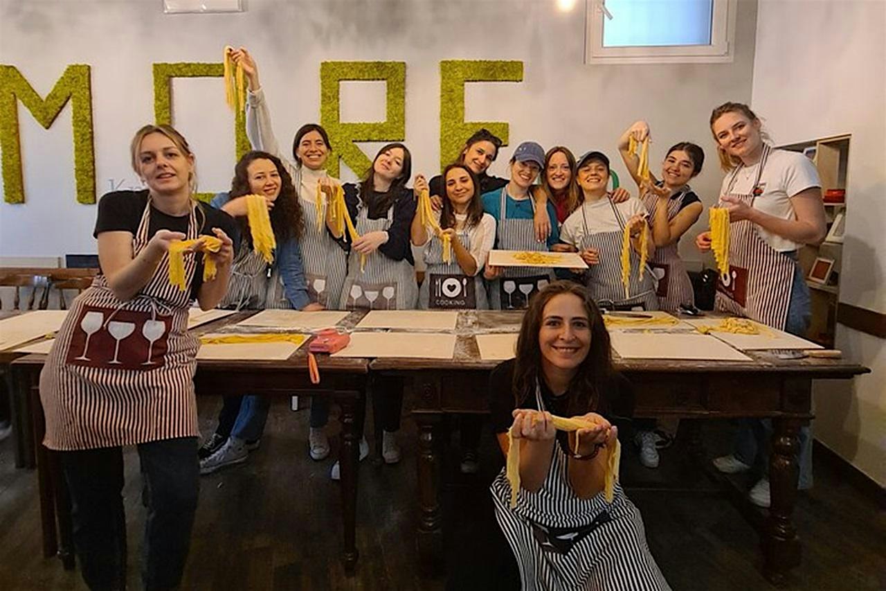 Rome Cooking  Class: Make Fettucine and Tiramisu near Spanish Steps